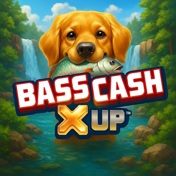 Bass Cash X UP logo by Alchemy Gaming at Mega Bingo