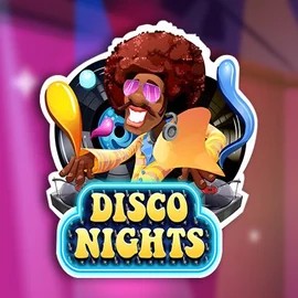 Disco Nights game by Red Rake Gaming – logo hosted on Mega Bingo