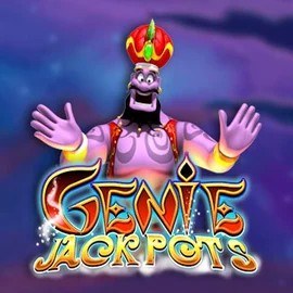 Jackpots logo of Genie Jackpots from Blueprint Gaming at Mega Bingo