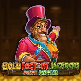 Gold Factory Jackpots Mega Moolah slot icon by Aurum Signature Studios, available at Mega Bingo
