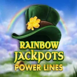 Rainbow Jackpots Power Lines by Red Tiger Gaming, showcased at megabingo.eu – game logo