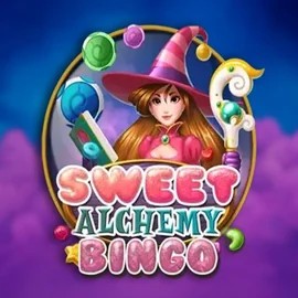 Sweet Alchemy Bingo casino game by Play'n GO – featured logo at Mega Bingo